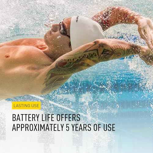 FINIS Waterproof Stopwatch for Swim Training - 300 Split Memory - Stroke Rate Mode - Easy-Read Display