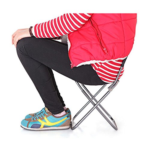 Nadalan Small Outdoor Portable Mini Oxford Folding Chair Aluminum Backrest Chairs Fishing Stool Camping Chair with Carry Bag