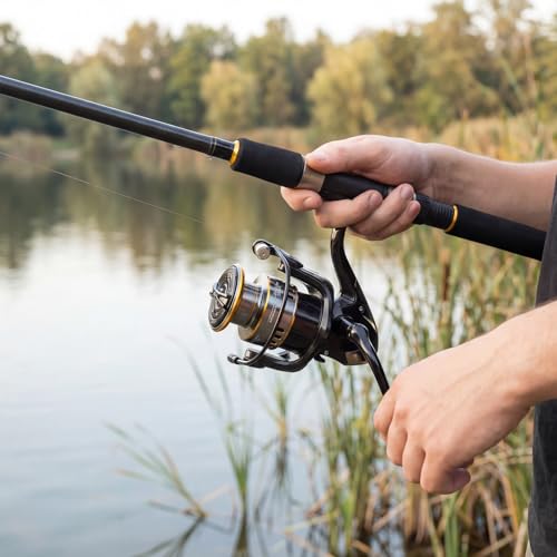 Persei Spinning Fishing Reel - 22LBs Max Drag, 5.2:1 Gear Ratio - Lightweight Ultra Smooth Powerful Saltwater or Freshwate...