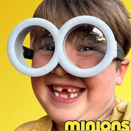 Sun-Staches Official Minions Goggles | Minions Costume Glasses | One Size Fits Most