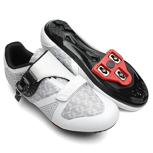 Unisex Cycling Shoes for Men Women Compatible with Peloton Bike Shoes with Delta Cleats for Road Biking Indoor Outdoor Pedal