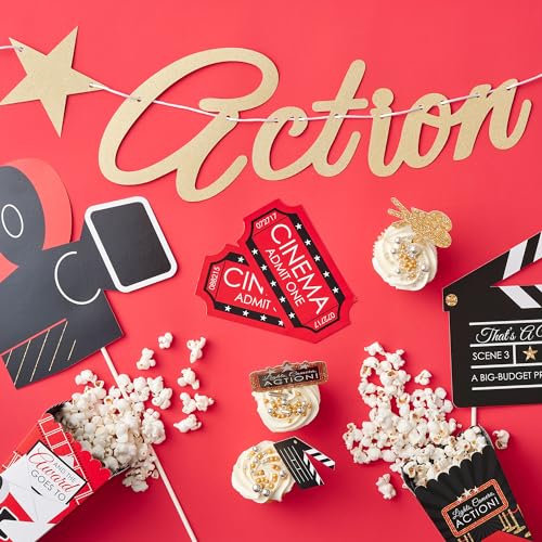 Big Dot of Happiness Red Carpet - Movie Night Essentials, Photo Booth Props, Film-Themed Decorations & Accessories, Awards...
