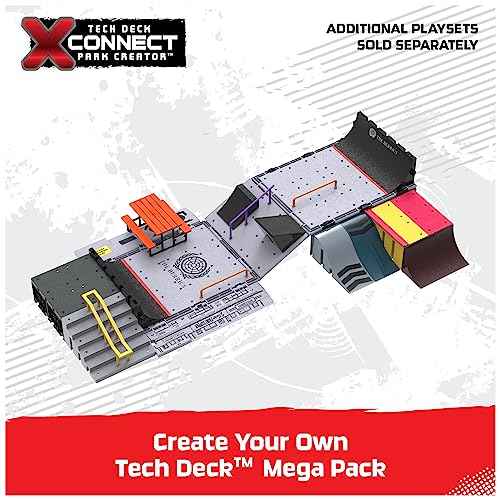 TECH DECK, The Berrics Transforming Park, X-Connect Park Creator, 30-inch Wide Foldable Playset with Storage and Exclusive Fingerboard, Kids Toy for Ages 6 and up