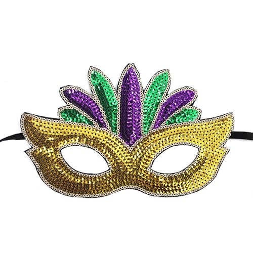 3PCS Mardi Gras Mask for Women Masquerade Venetian Carnival Mask for Party Decorations