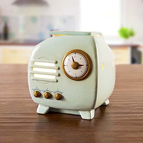 Scentsationals Wax Melt Warmer - Retro Radio Design - Scented Candle Warmer for Melts, Cubes, and Tarts