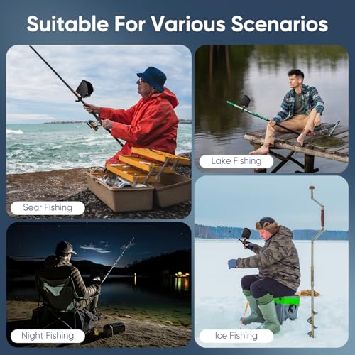 Underwater Fishing Camera 5 Inch, 1000TVL IPS Monitor Fish Finder, Wide Angle IP68 Waterproof, Infrared Night Vision with ...