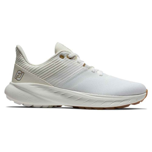 FootJoy Women's FJ Flex Previous Season Style Golf Shoe, Beige, 9.5