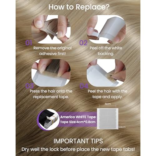 LaaVoo Tape in Human Hair Extensions Balayage Hair Tape in Extensions Ombre Brown to Ash Blonde with Platinum Blonde Tape on Extensions Real Straight Hair 22inch 50g 20pcs