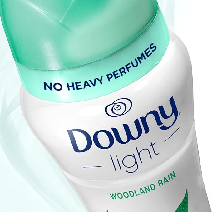 Downy Light Laundry Scent Booster Beads for Washer, Woodland Rain, 26.5 oz, with No Heavy Perfumes