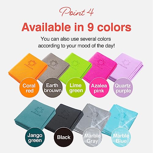 Primasole Folding Yoga Travel Pilates Mat Foldable Easy to Carry to Class Beach Park Tear resistant Travel Picnics 4mm Thi...
