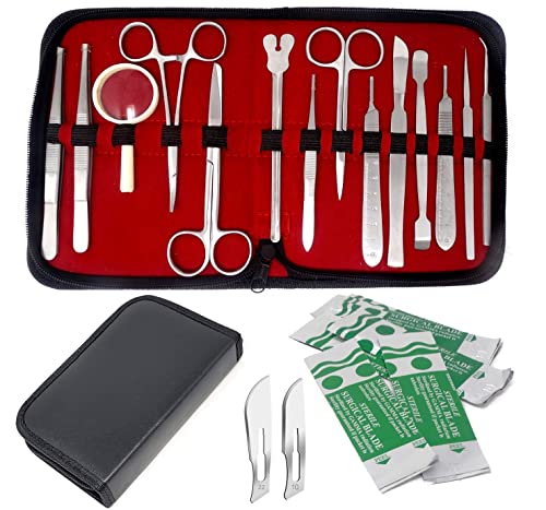 34 Pieces Advanced Dissection Kit Biology Lab Anatomy Dissecting Kit Set for Educating Medical Students and Veterinary wit...