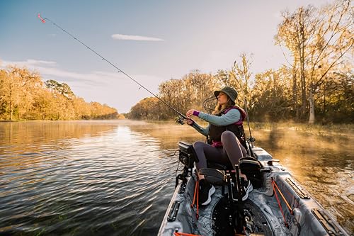Pelican Catch HDII Premium Angler - Sit-On-Top Fishing Kayak - HyDryve Pedal System & Comfortable Ergocast seat