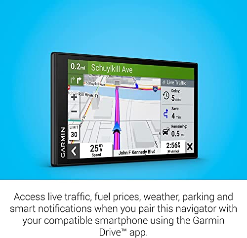 Garmin DriveSmart 66 EX 6-Inch Car GPS Navigator with Advanced Lane Guidance, Real-Time Traffic and Lifetime Map Updates (...
