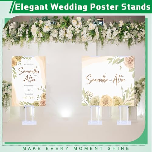 Thyle 3 Pcs Poster Board Stands for Display Height up to 75" Heavy Duty Welcome Sign Stand Double Sided Adjustable Banner ...