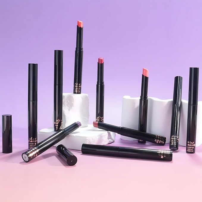 Purple Metallic Lipstick for Women,Lightweight Comfortable Non-Drying Shimmer Frosted Lipstick,Glitter Lip Gloss Stain Long Lasting Waterproof Smudge Proof 24 Hour Full Coverage Lip Makeup,Vegan