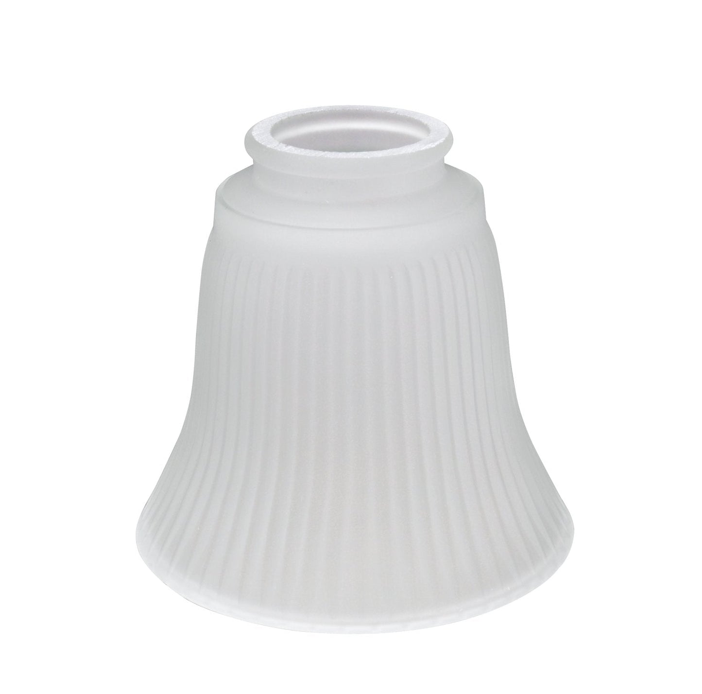 Aspen Creative 23036-4A Transitional Frosted Bell Shape Ceiling Fan Glass Shade.2-1/8"Fitter.Size:4-3/4"D x 4-5/8"H.4Pcs/Pack