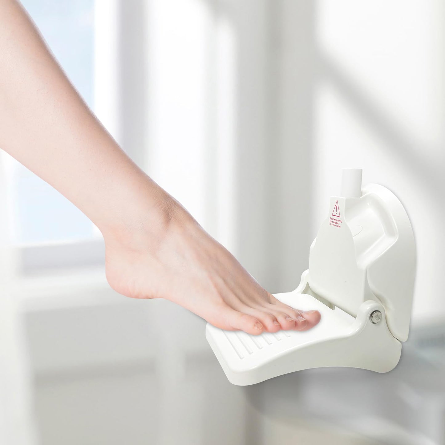 CWD&SQH Shower Foot Rest for Shaving Legs with Upgraded Powerful Suction Cup, Load Capacity 381 Pounds, No Drilling Non-Slip Bat