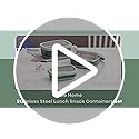 Lille Home Leak Proof Steel Food Containers - Snack Stainless Steel Containers - Ideal for Educational Settings & Daycare...