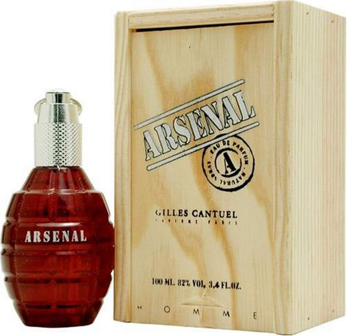 Arsenal Red By Gilles Cantuel For Men. Eau De Parfum Spray 3.4 Ounces