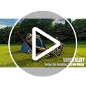 Doseno Backpacking Chair, Camping Chairs for Adults, Foldable Portable Chair for Outside Camp Sports Beach Travel Hiking