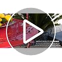 Alpine Corporation Indoor/Outdoor 3-Piece Bistro Set Folding Table and Chairs Patio Seating, Red