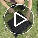 2 Pack Foldable Camping Chairs with Mesh Backrest,Ultra-Light Portable Beach Chairs with Carry Bag for Sunbathing Swimming...