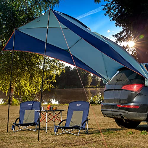 PORTAL Beach Chairs for Adults Camping Low Lightweight Portable Chair with Cup Holder Mesh Back Carry Bag for Outdoor Sand...