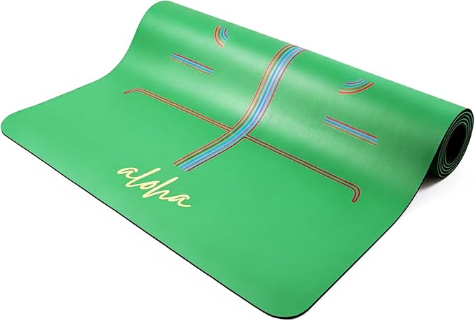 Aloha Bliss Premium Yoga Mat β 72β x 27 - Thick, Non-Slip & Durable | Sweat-Resistant, Lightweight & Portable | Perfect for Yoga, Pilates, Home Workouts, Gym & Studio Practice - Eco-Friendly