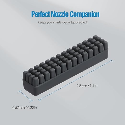 Nozzle Wiper Replacement for Bambu Lab A1 Mini – 6 Pack, E Silicone Nozzle Brush Cleaning Kit, 3D Printer Replacement Accessories