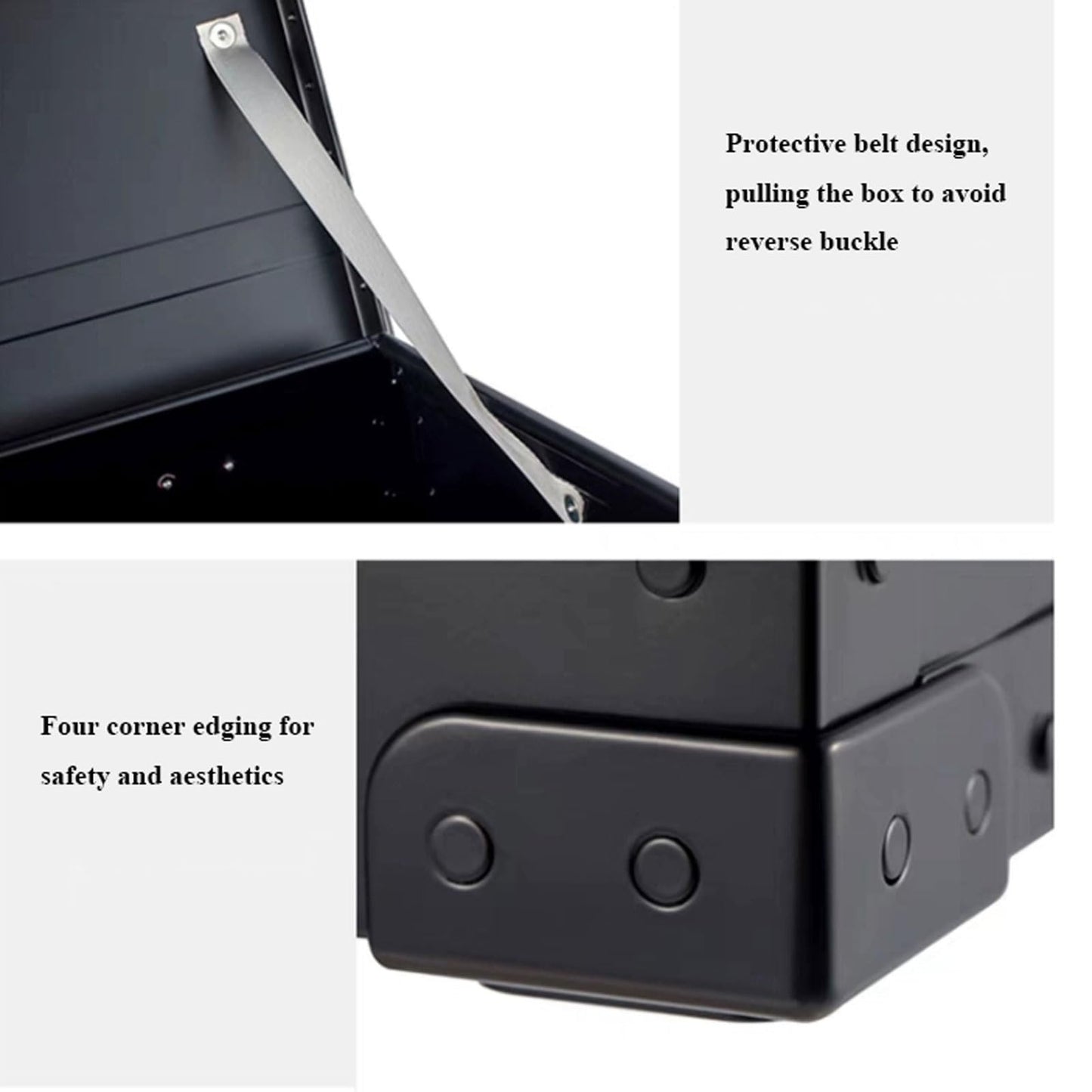 DAQERHSH Camping Storage Box Outdoor Camping Trunk Organizer Cargo Organizer Trunk, Aluminum Alloy Storage Box,Portable Lockable Multifunctional Large Capacity Storage Box Folding storage box(40L)