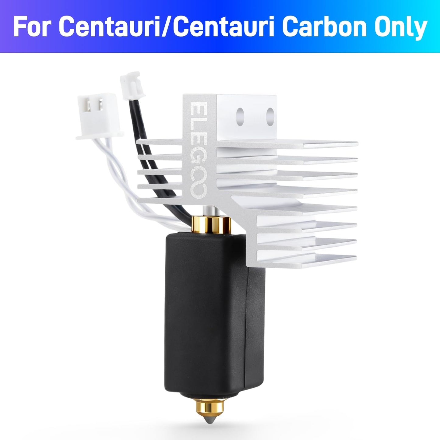 ELEGOO 0.4mm Extruder Hotend Kit for Centauri Carbon, Assembly Brass Hardened Steel Nozzle Hotend ELEGOO Official 3D Printer Accessories