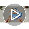 Wesiti 12 Pcs Winter Snowflake Table Decorations Wooden Centerpiece for Table Blue White Snowflake Snowman Gnomes Tabletop...