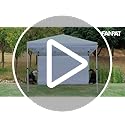 Fanpat Instant Canopy Tent Sidewalls for 10x10 Pop Up Canopy Waterproof,99% UV Protection,3 Piece Sidewalls, White(3PCS Si...