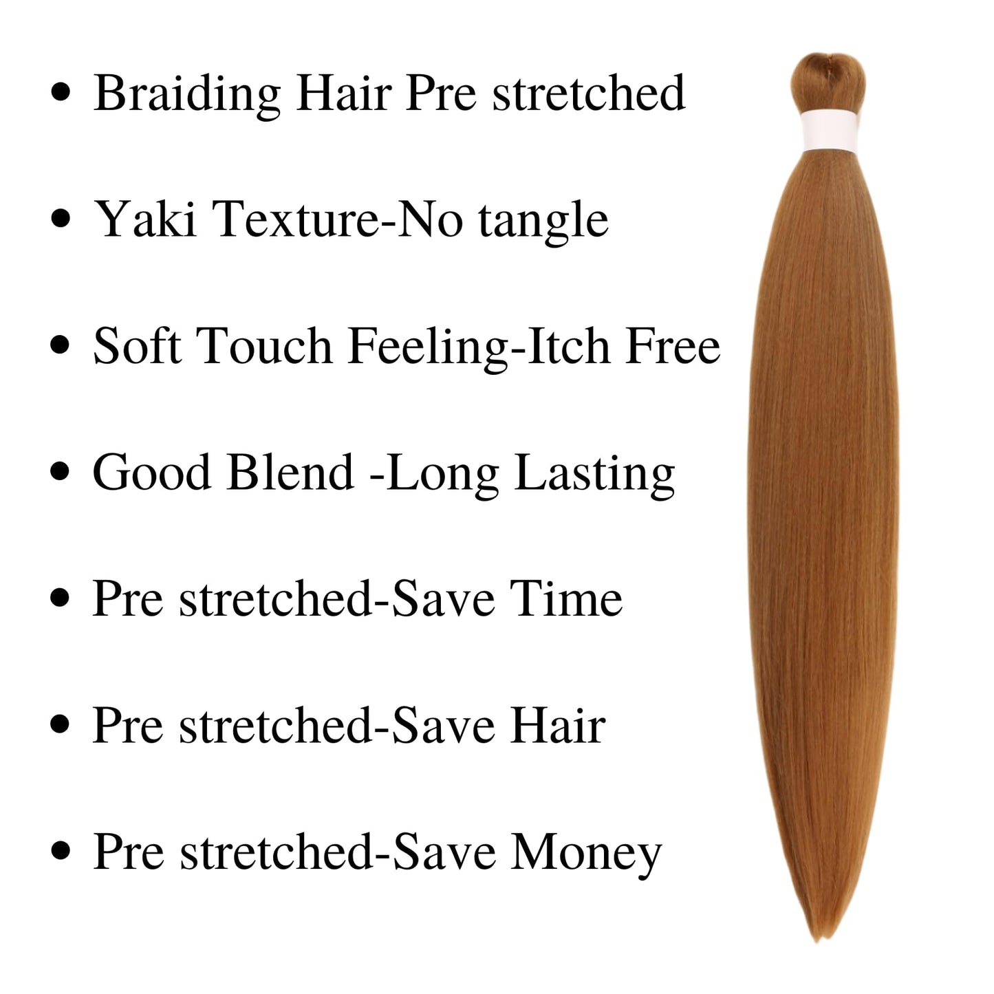 Honey Blonde Braiding Hair Pre stretched Boho Hair for Mermaid Braiding Hair Extensions Micro Curl Boho Braids Curly Crochet Boh
