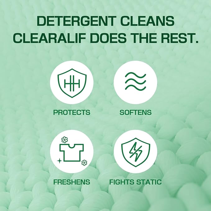 CLEARALIF laundry Fabric Softener Sheets, Unscented, 160 Loads, Eco Friendly, Great For Travel, Apartments, Dorms.