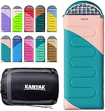 Camping Sleeping Bag, 32℉ Sleeping Bags for Adults Kids Teens Cold Weather Warm Sleeping Bag Winter for 3-4 Season Campin...