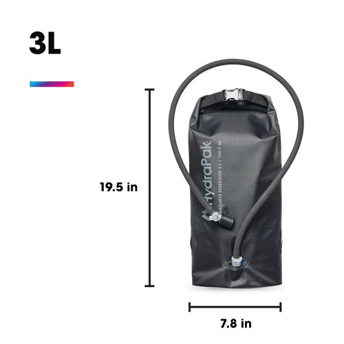 Hydrapak HydraSleeve - Insulated Sleeve with Shape-Shift Low-Profile Water Bladder/Reservoir for Hydration Backpacks, 3-Liter (100 oz.), High Flow Bite Valve, Safe & Reliable
