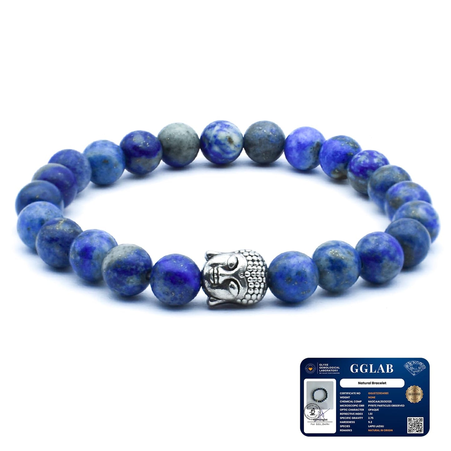 Astrotalk Lapis Lazuli Bracelet | Enhances Wisdom, Intuition & Mental Clarity | Certified Healing Crystal Astrology Bracelet for
