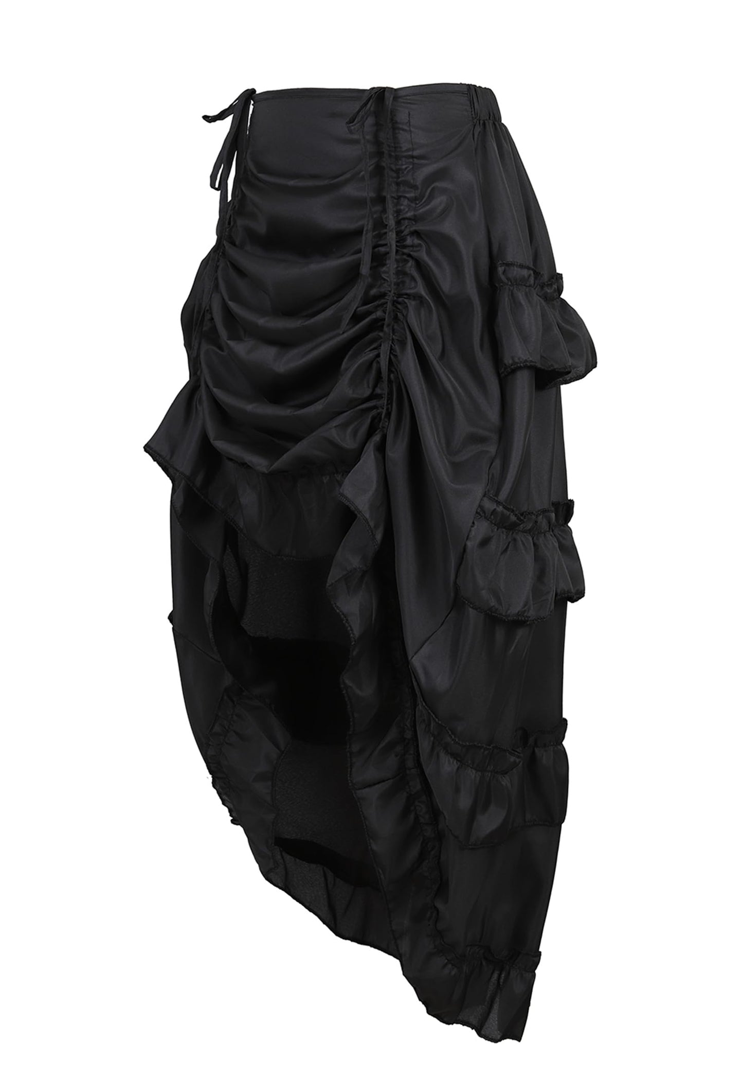 Zhitunemi Women's Plus Size Pirate Dressing Steampunk Skirt Outfits Gothic Black XS/S