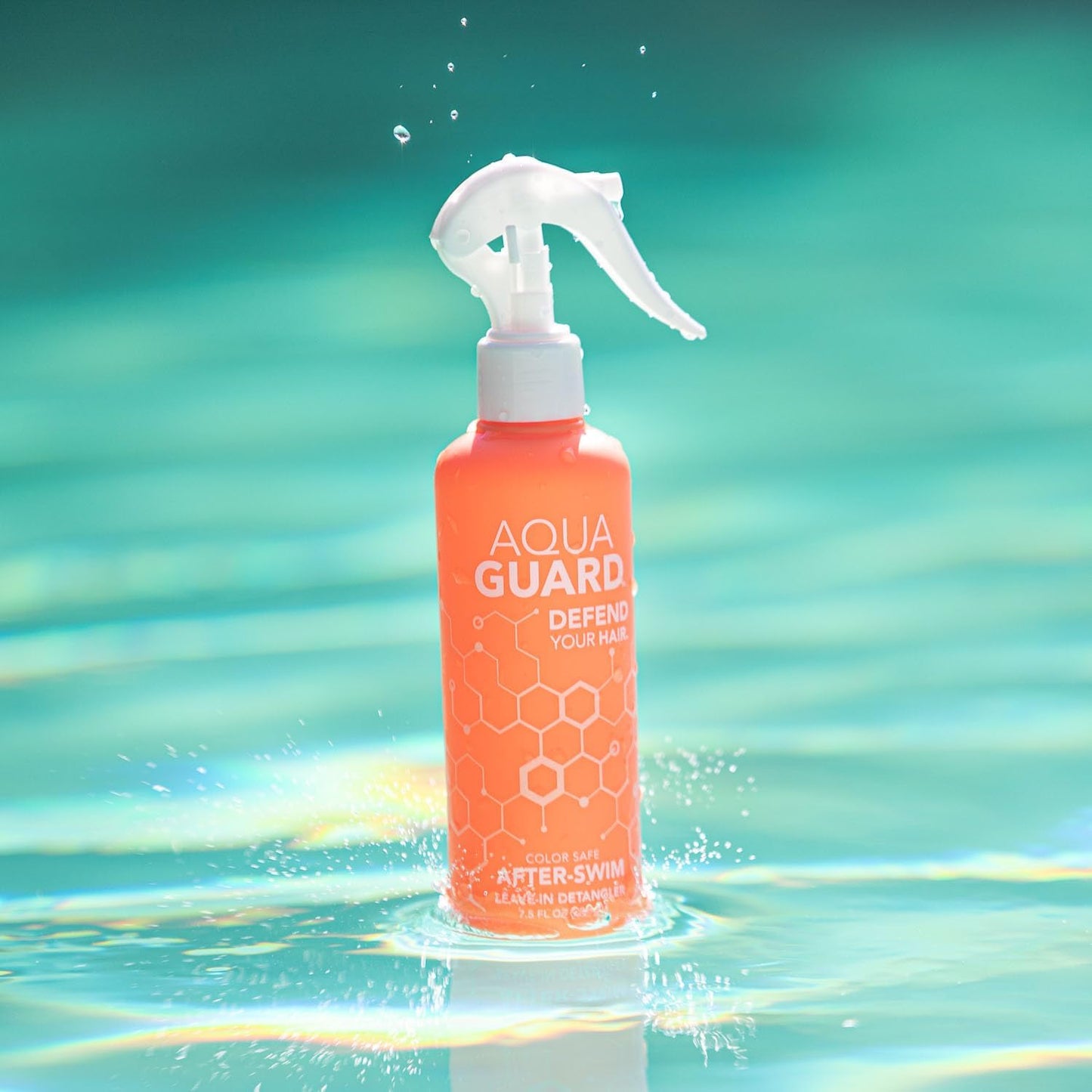 AQUA GUARD After-Swim UV Leave-In Detangler - Protects Hair From the Sun for Smooth, Silky Feel - Paraben & Gluten Free, Vegan,