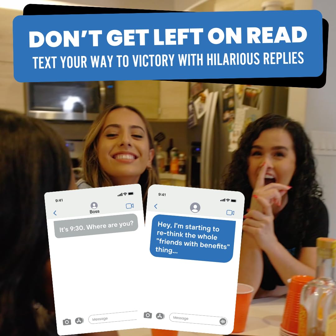 Left on Read - Hilarious Text Message Party Game for Adults | 500 Cards, Fast-Paced Group Game for Game Nights, Parties, and College Hangouts | Card Game for Friends and Social Gatherings