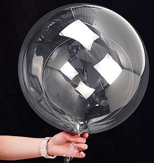 20 Inch Bobo Balloons Bubble Balloons, 10 Pcs Clear Bobo Balloon, Large Transparent Bubble Balloon for Christmas Wedding B...