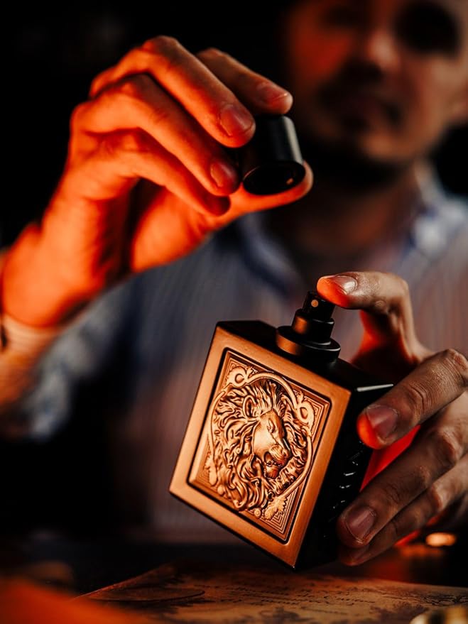 Rayhaan Lion Eau De Parfum Spray for Men, 3.4 Ounce