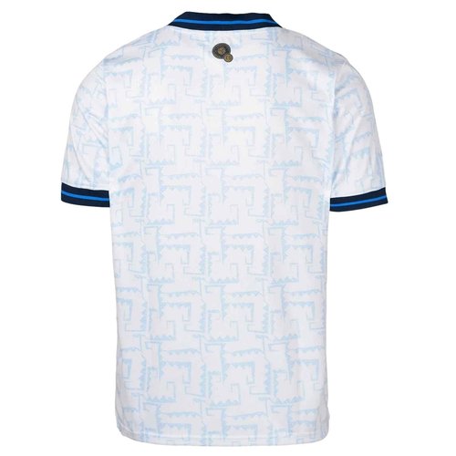 Umbro Men's Soccer Jersey, White/Blue-Away Short Sleeve