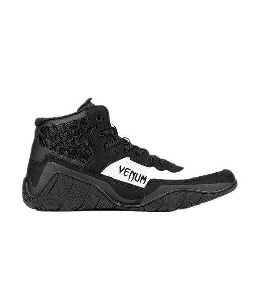 Venum Men's Women's Wrestling Boxing Elite Shoe - Black/White