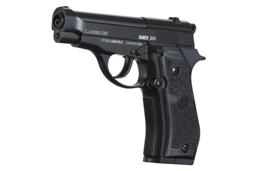 Lancer Tactical Air Pistol Saber X84 Full Metal CO2 Airgun Pistol-480 FPS w/High Pressure 12 Gram CO2- Pack of 5