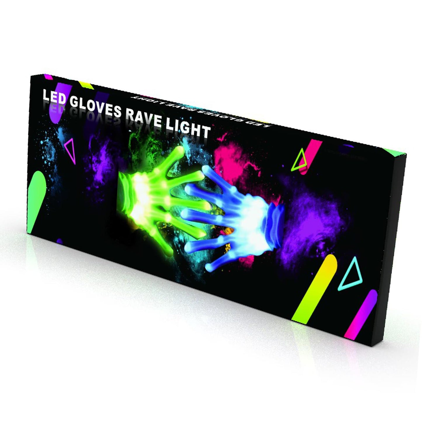 COLEDRE LED Gloves 12 Colors Girls Boys Toys Age 6-8 8-12 Years Old Kids Stocking Stuffers Light Up Gloves Cool Fun Costumes Gifts for Halloween Christmas Carnival Birthday Parties(1 Pair M)