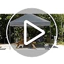 CROWN SHADES 10x10 Pop Up Canopy Tent - Patented Center Lock One Push Instant Outdoor Canopy Beach Tent with STO-N-Go Bag ...
