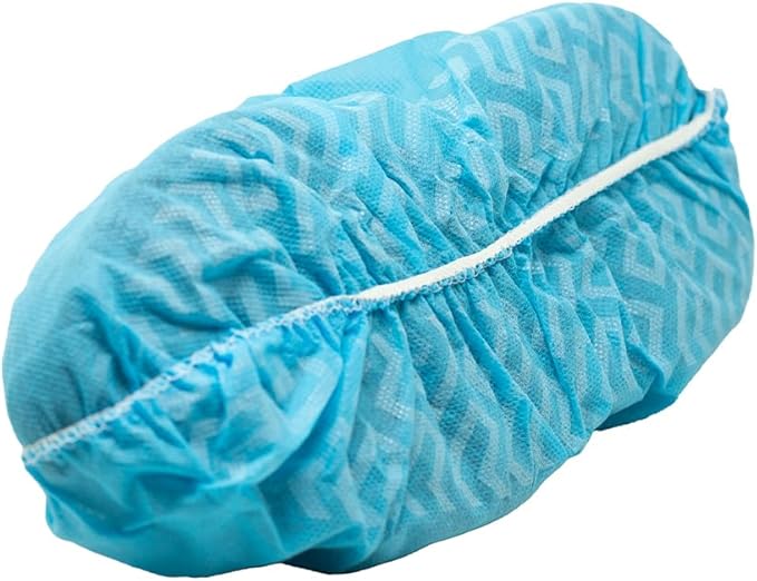 Tronex Non Slip Nonwoven Medical Disposable Shoe Cover, Fluid Resistant, Non-Skid Tread Pattern (100, Unisize)