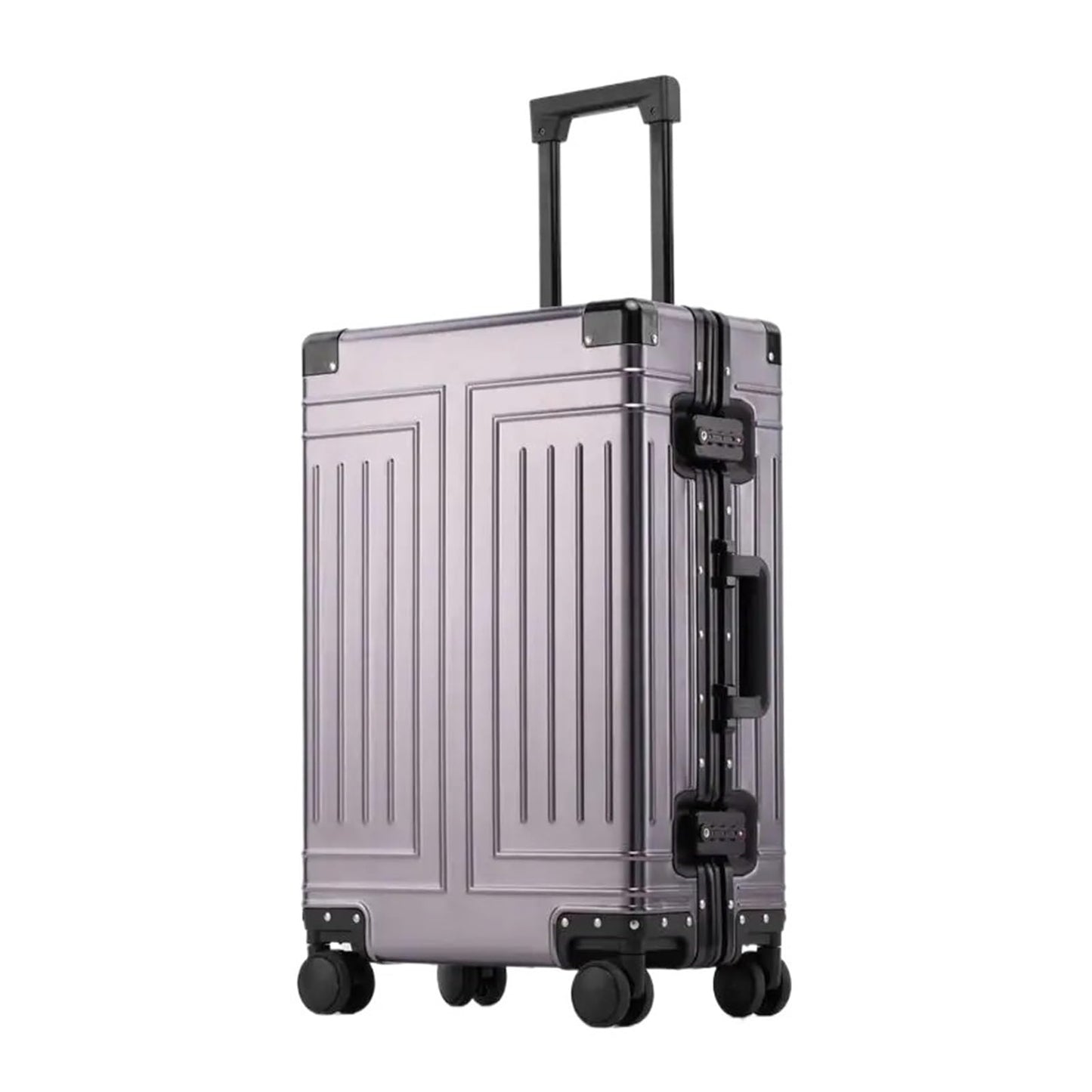MUdson Trunk Senior Aluminum-Magnesium Alloy Material Travel Luggage 20/24/26/28 Size Travel Suitcase Durable (Color : NO4, Size : 24")